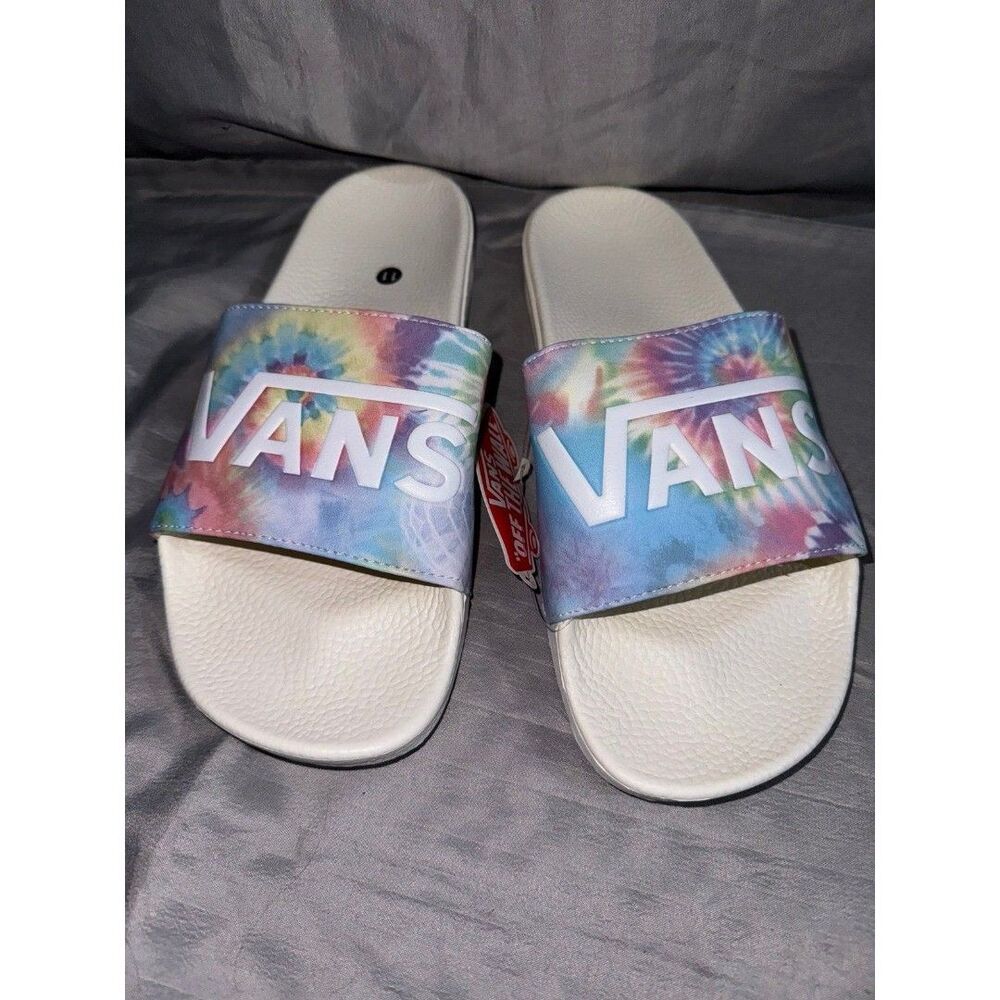 Vans tie-dye, soothing sea slide size 11 women’s B21